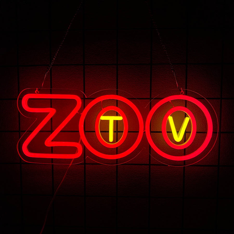Zoo Tv Neon Sign, Dekorasi Din - Zoo Party Games ulasan dan harga